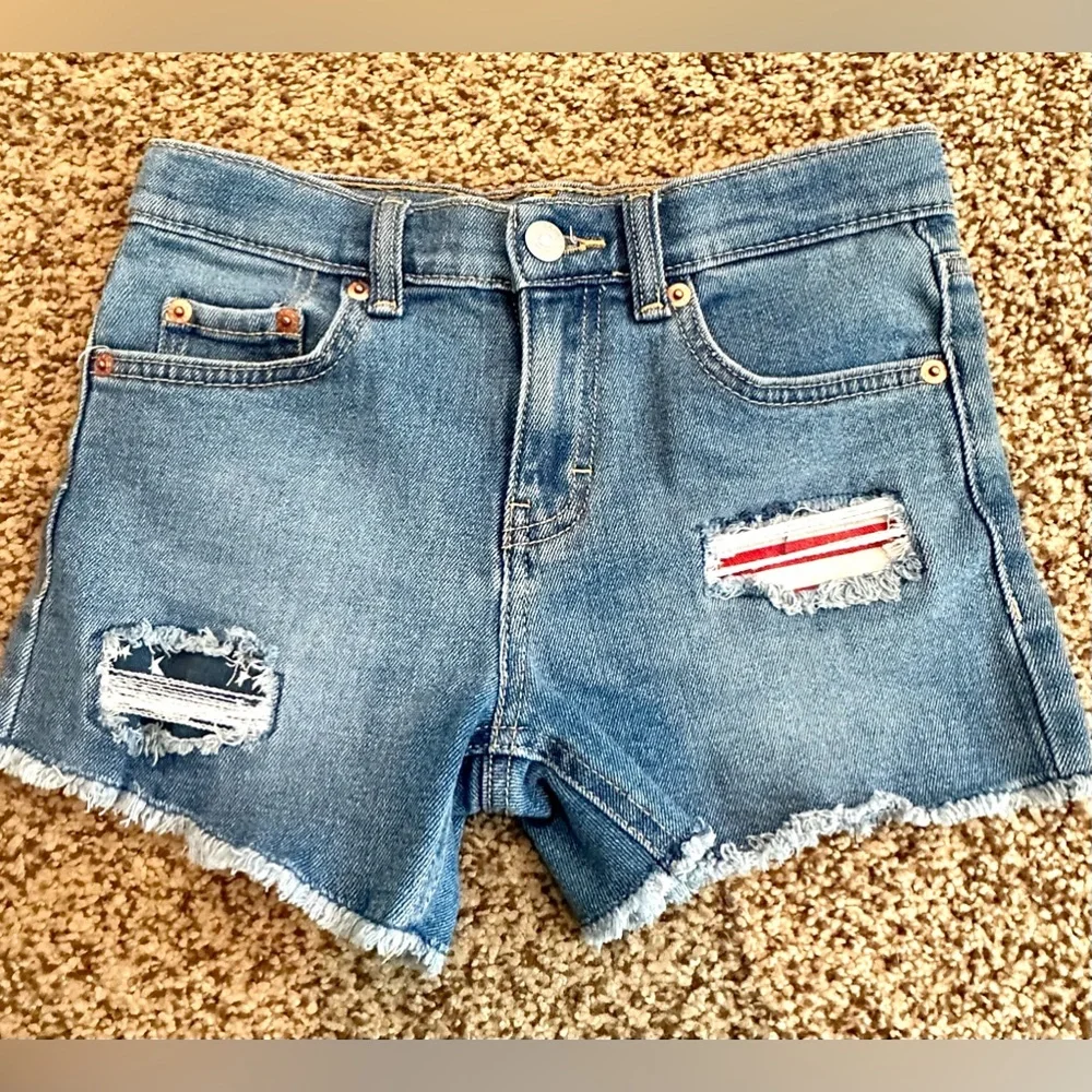 Levi's Girlfriend Shorty 5 Pocket Shorts youth size 10 - Picture 7 of 9